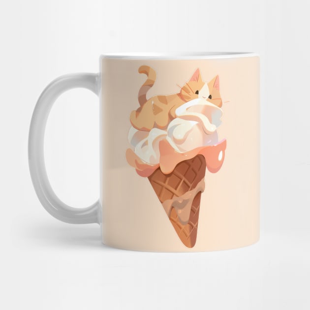 Ice cream kitty cat salted caramel by Sara-Design2